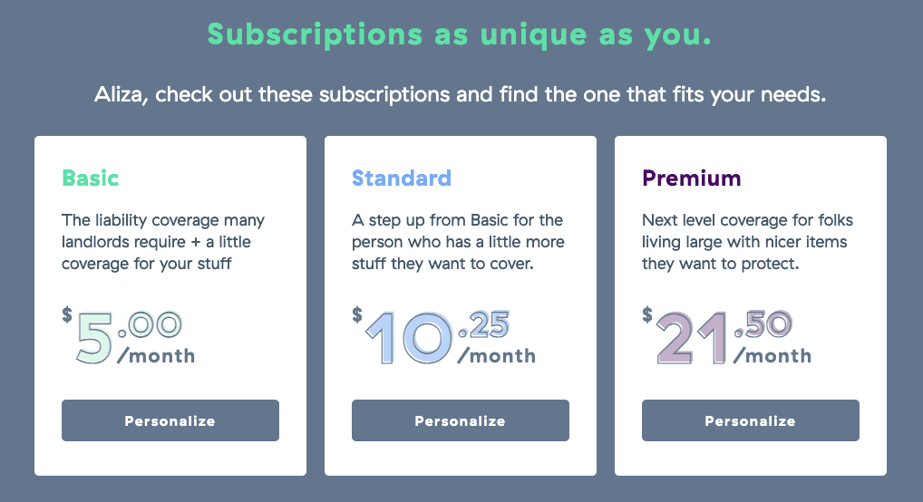 Toggle Renters Insurance